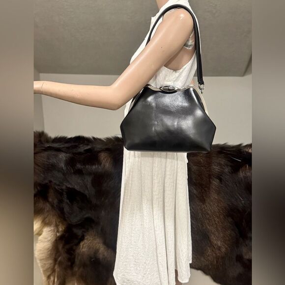 Laurie's Collection Handbags - Premium Oil Wax Cowhide Handmade Custom Metal Frame Handbag & 2 Strap Styles